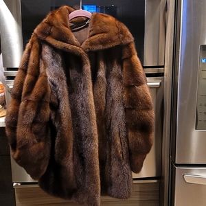 Mink coat.